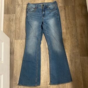 American Eagle high rise artist flare jean